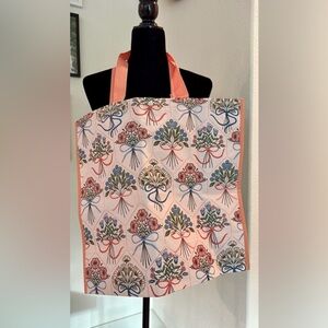 Bow Coquette Floral Reusable Tote Bag Shopping bag